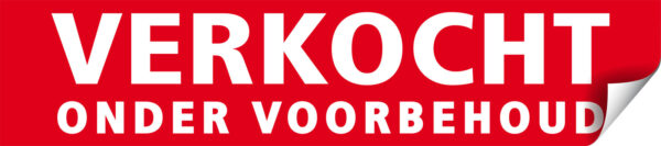 Verkocht onder voorbehoud sticker