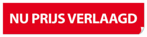 Sticker nu prijs verlaagd