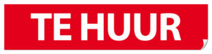 Te huur sticker