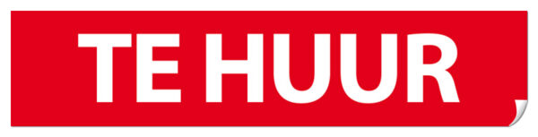 Te huur sticker