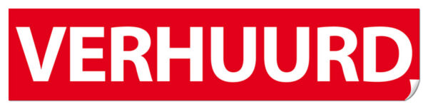 Sticker verhuurd